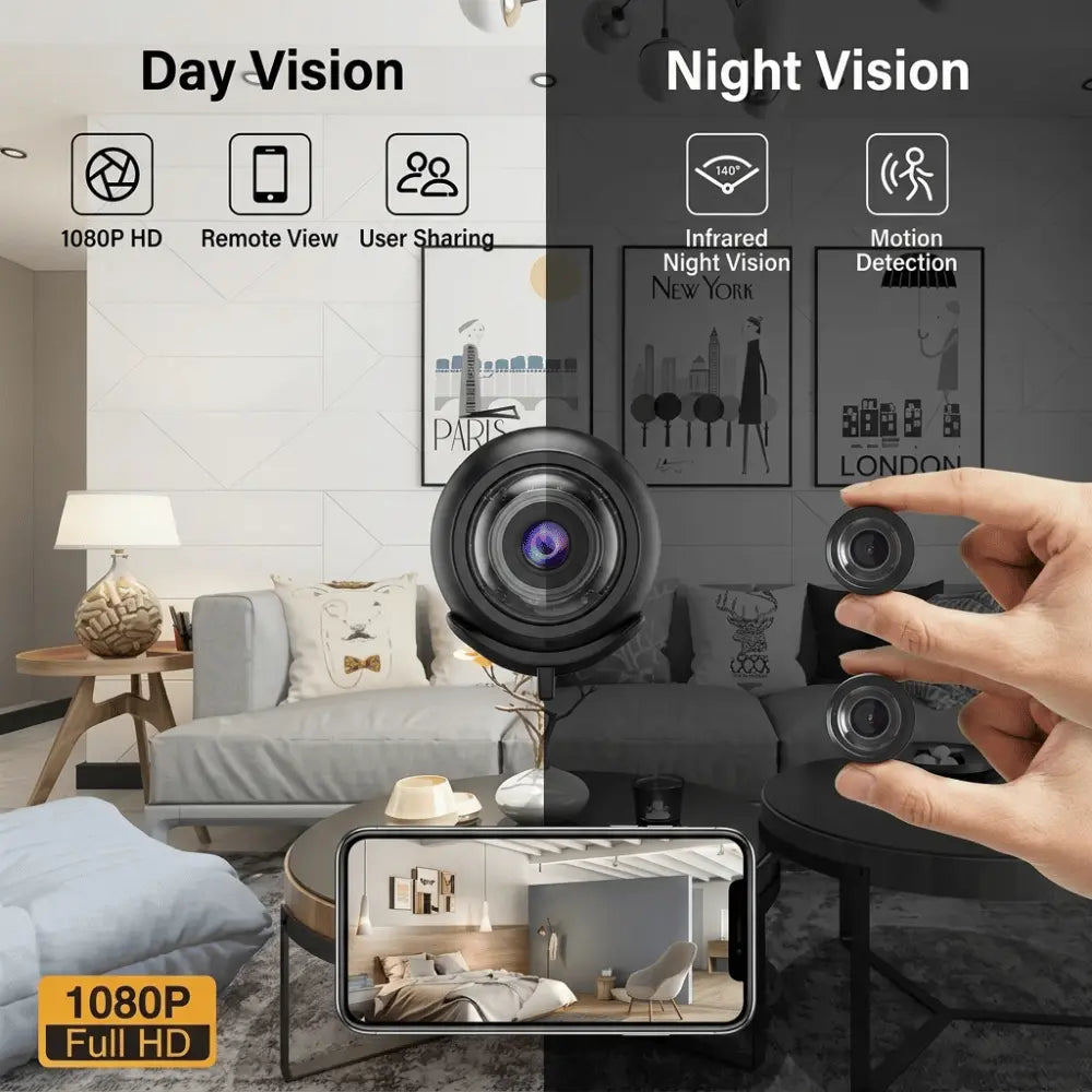 Full HD 1080P Nano Camera - বাসা, দোকান, অফিস বা গোডাউনের নিরাপত্তা নিয়ে চিন্তা আর নয় 