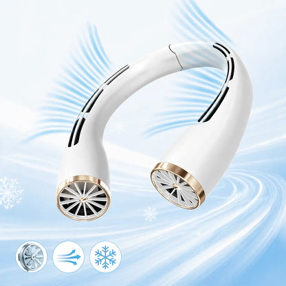 Rechargeable Air Cooler Hanging Neck Fan