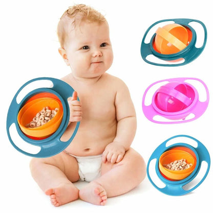 ২ পিস 360° Rotatable Spill-Proof Bowls - শত চেষ্টায়ও বেবি আর খাবার ফেলতে পারবে না 👶
