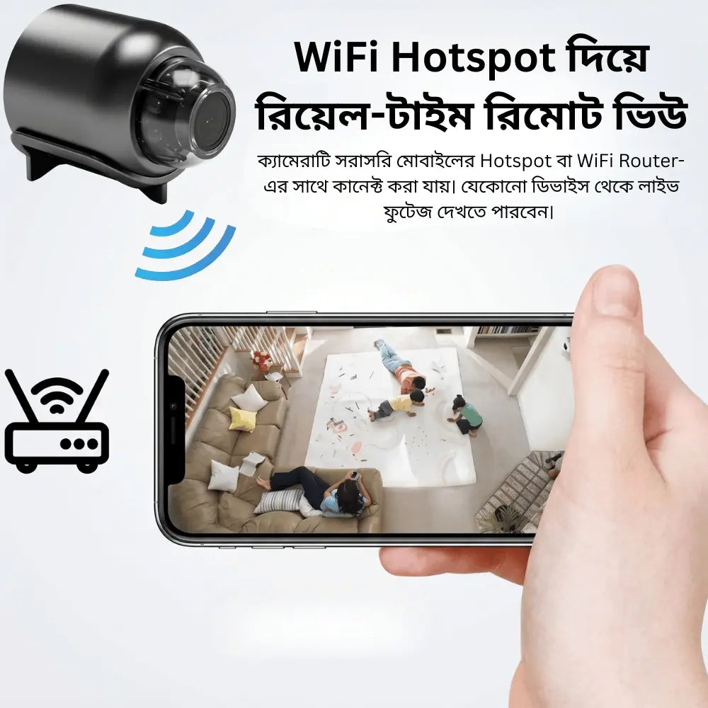 Full HD 1080P Nano Camera - বাসা, দোকান, অফিস বা গোডাউনের নিরাপত্তা নিয়ে চিন্তা আর নয় 