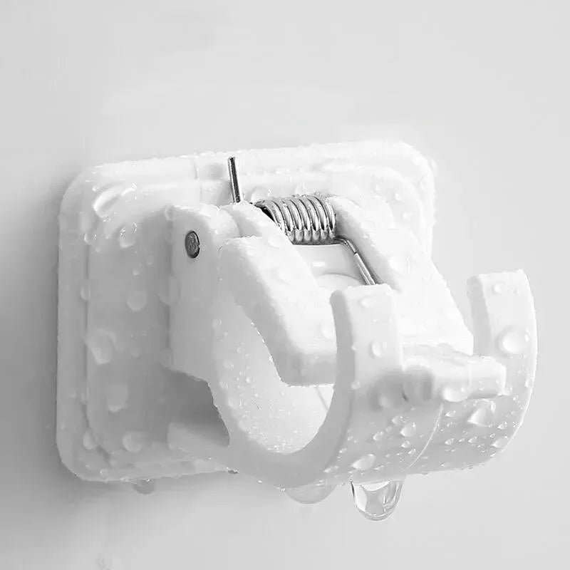 4Pcs Self Adhesive Curtain Hooks - ড্রিল ছাড়াই পর্দার রড লাগান মাত্র ১ মিনিটে 🏠