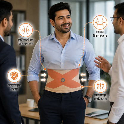 Magnetic Waist Support Slim Belt – ভুঁড়ি নিয়ে টেনশন আর নয়
